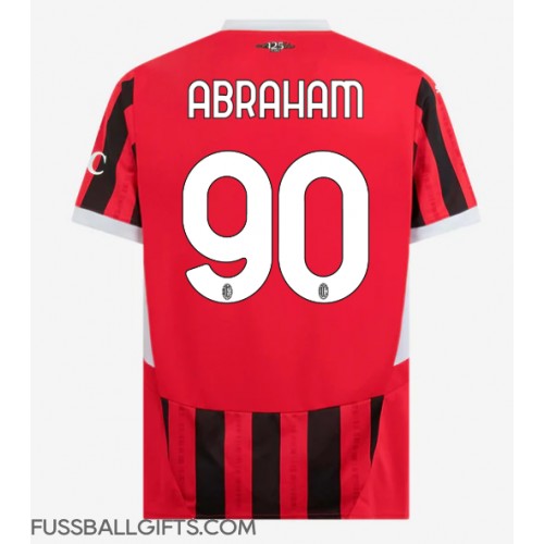 AC Milan Tammy Abraham #90 Fußballbekleidung Heimtrikot 2024-25 Kurzarm